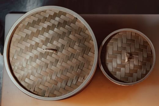 Two-Tier Bamboo Steamer