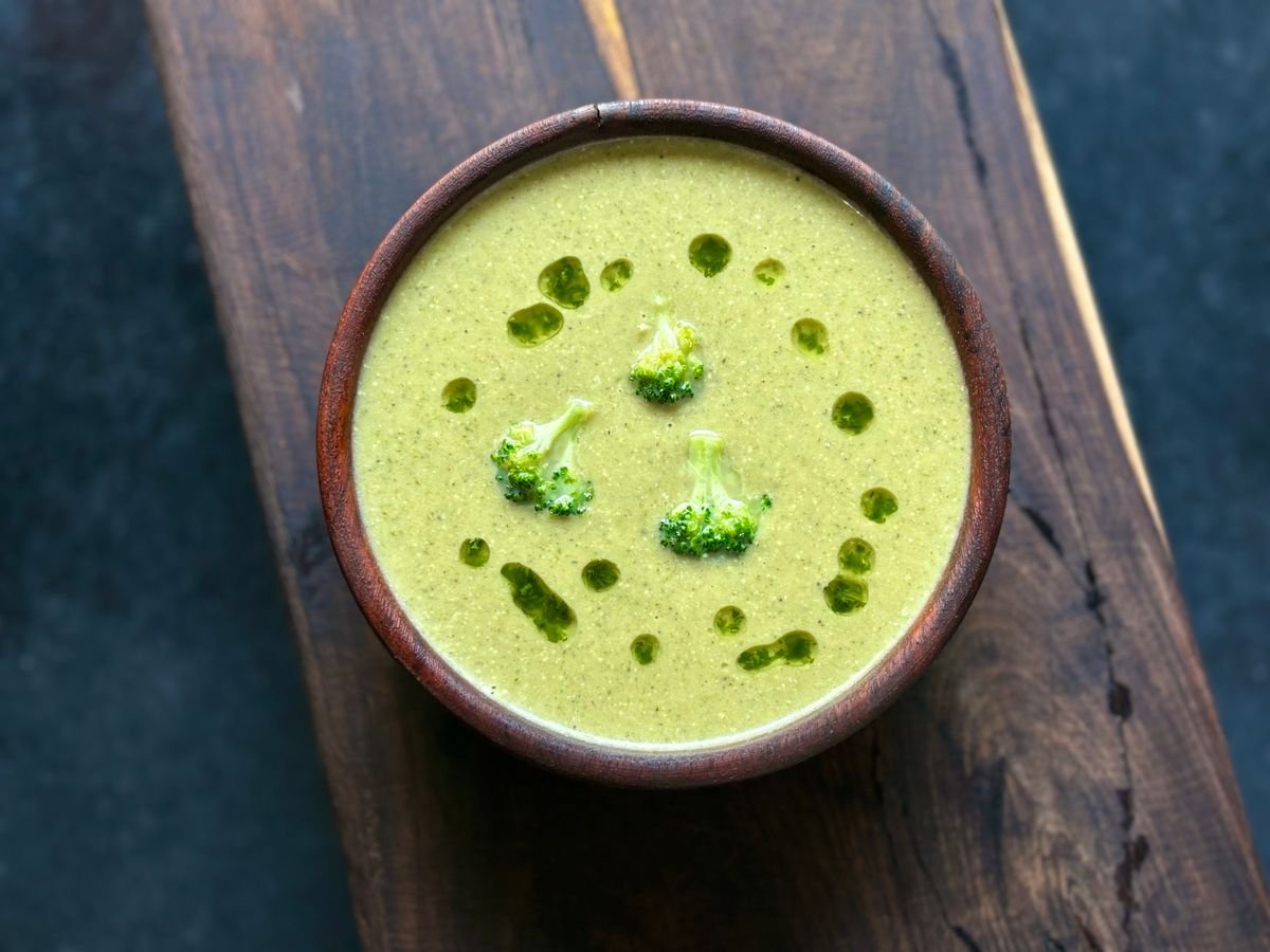 Broccoli and Sharp Cheddar Soup