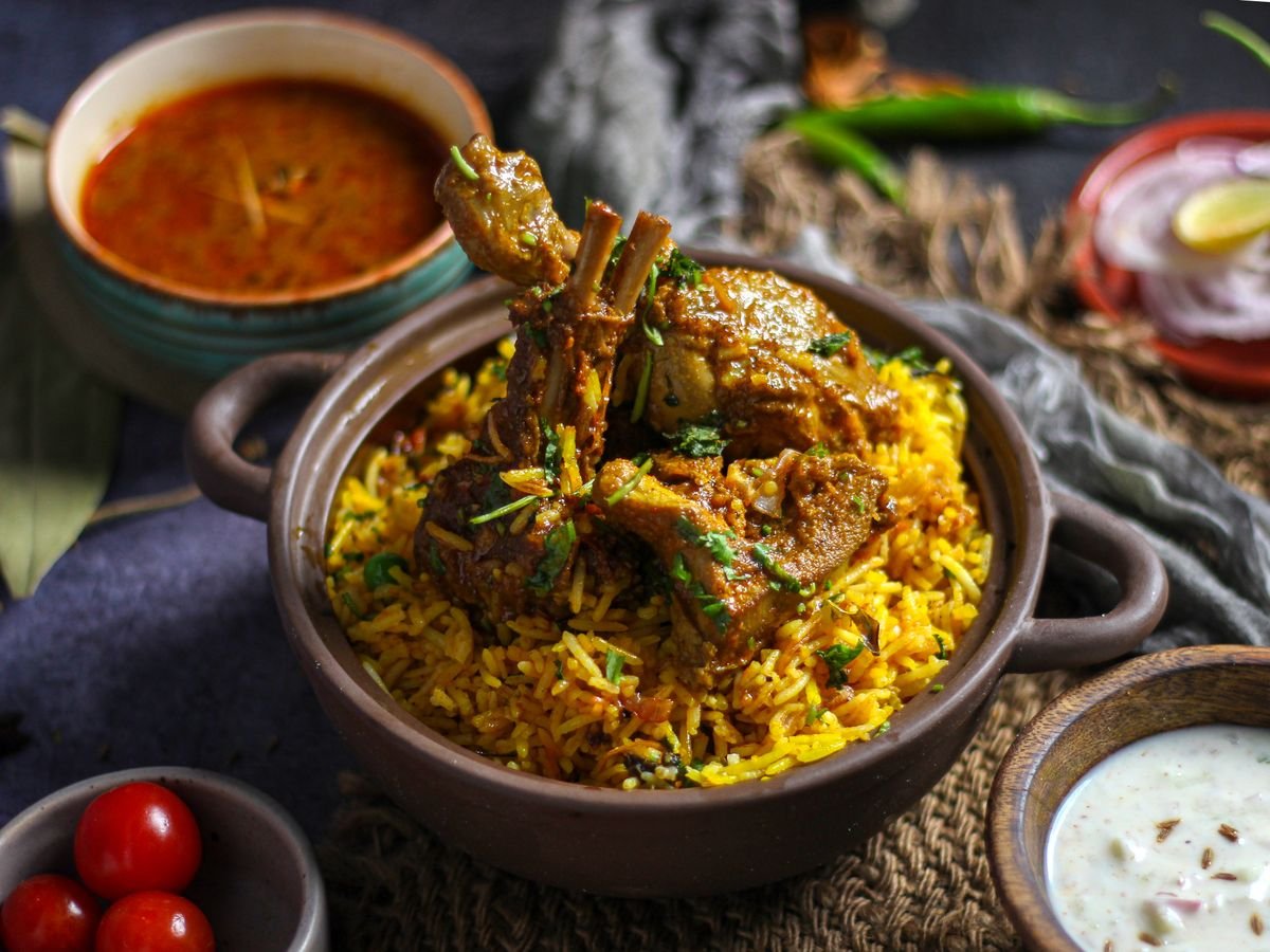 Layered Chicken Biryani