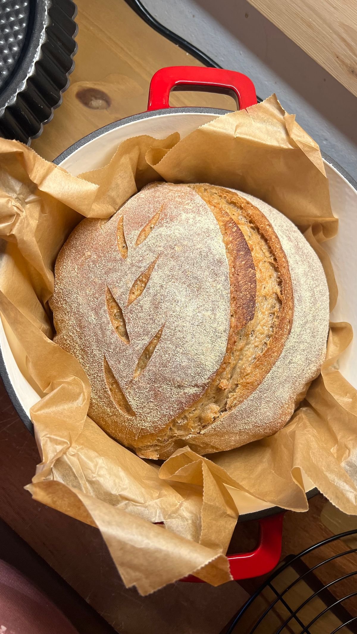 Open-Crumb Sourdough Loaf