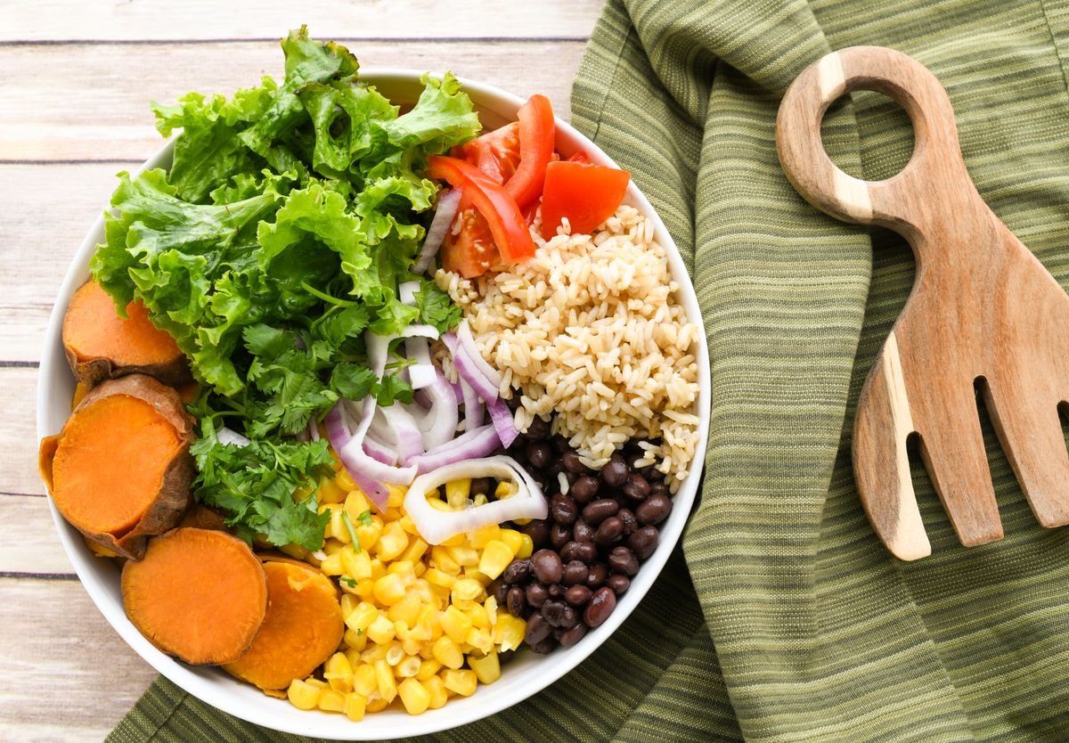 Rainbow Buddha Bowl with Tahini