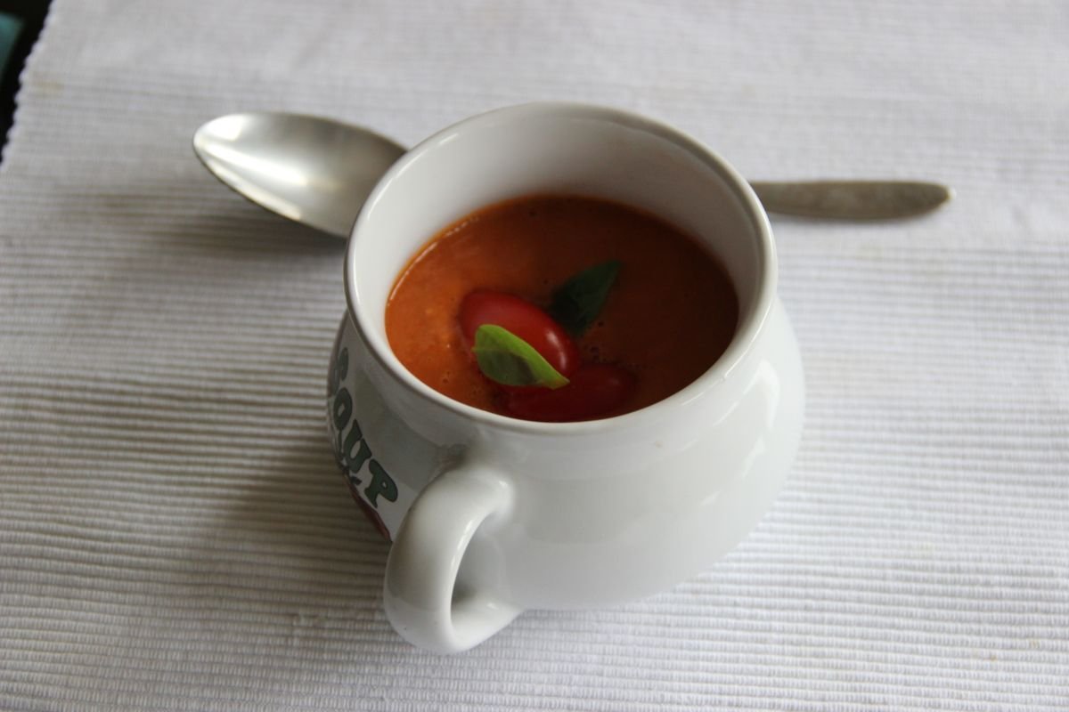 Roasted Tomato and Basil Soup