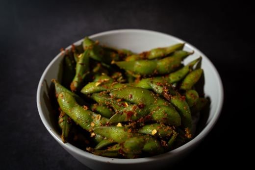 Chili-Garlic Edamame