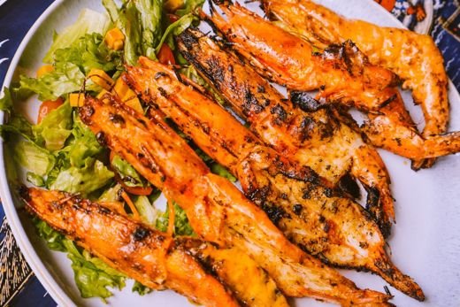 Chili-Lime Grilled Prawns