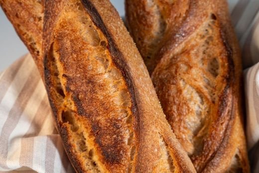 Crackly French Baguettes