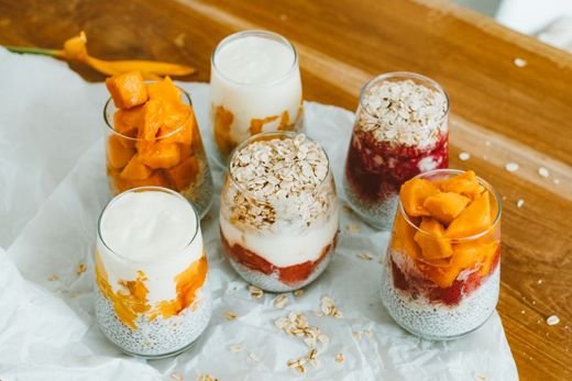 Mango Coconut Parfait Cups