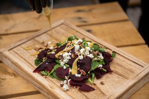 Roasted Beet and Goat Cheese Salad