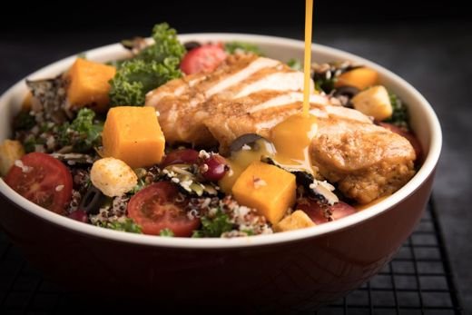 Warm Farro Grain Bowl